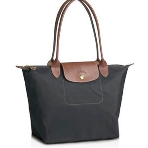 Longchamp Le Pilage Medium Black Tote